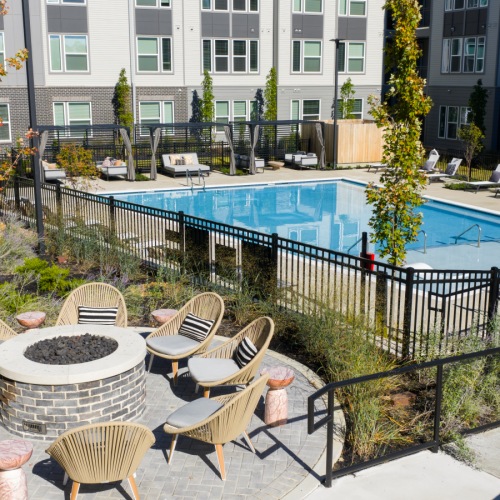 Luxurious poolside cabana