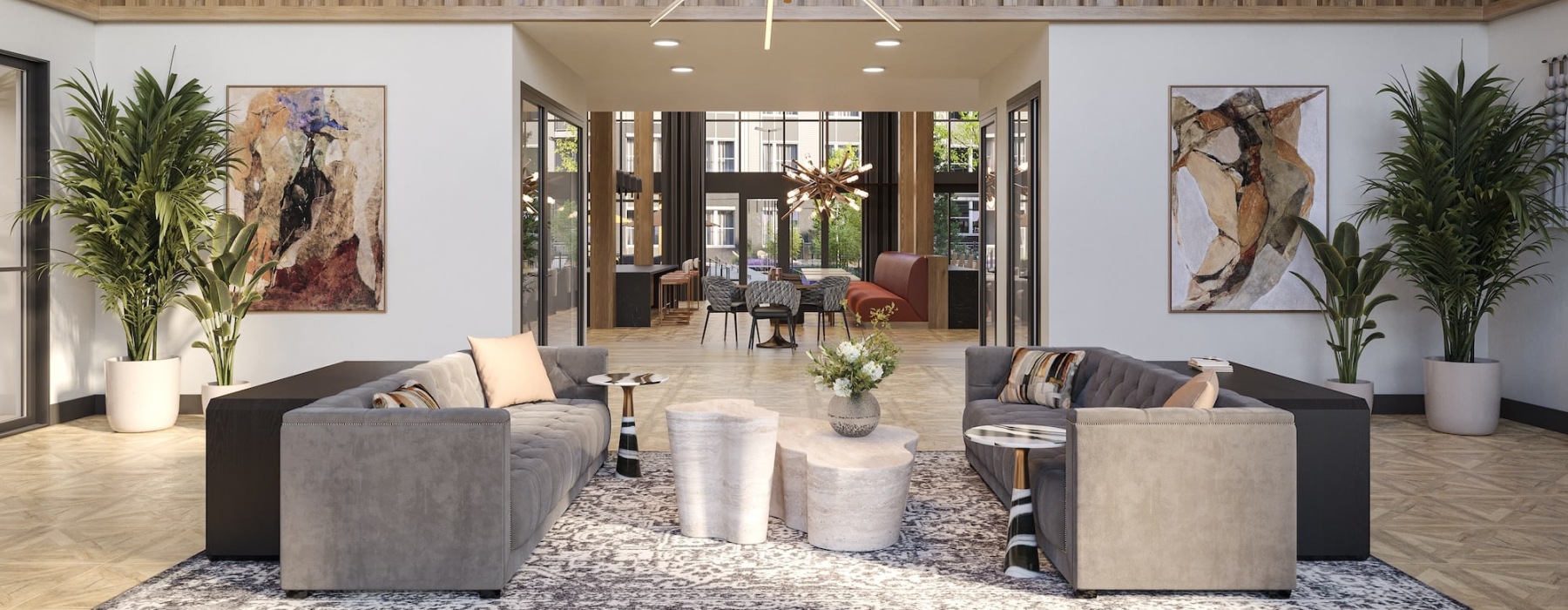 lounge area with ample seating and spacious surroundings
